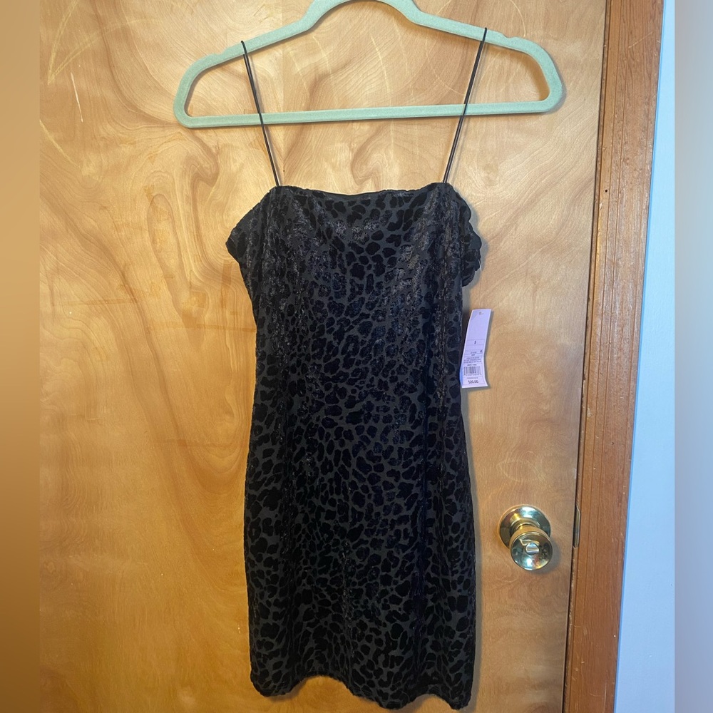 Wild Fable black cheetah body con dress